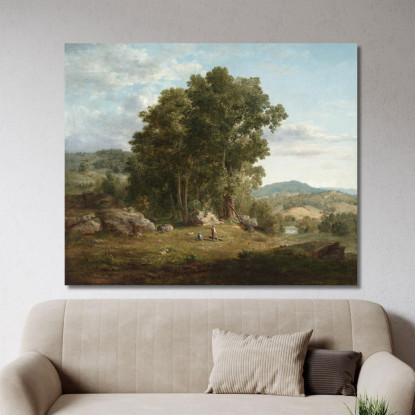 Il Taglialegna George Inness gin104 quadro stampato su tela