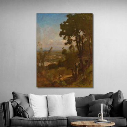 Valle Vicino A Perugia George Inness gin108 quadro stampato su tela