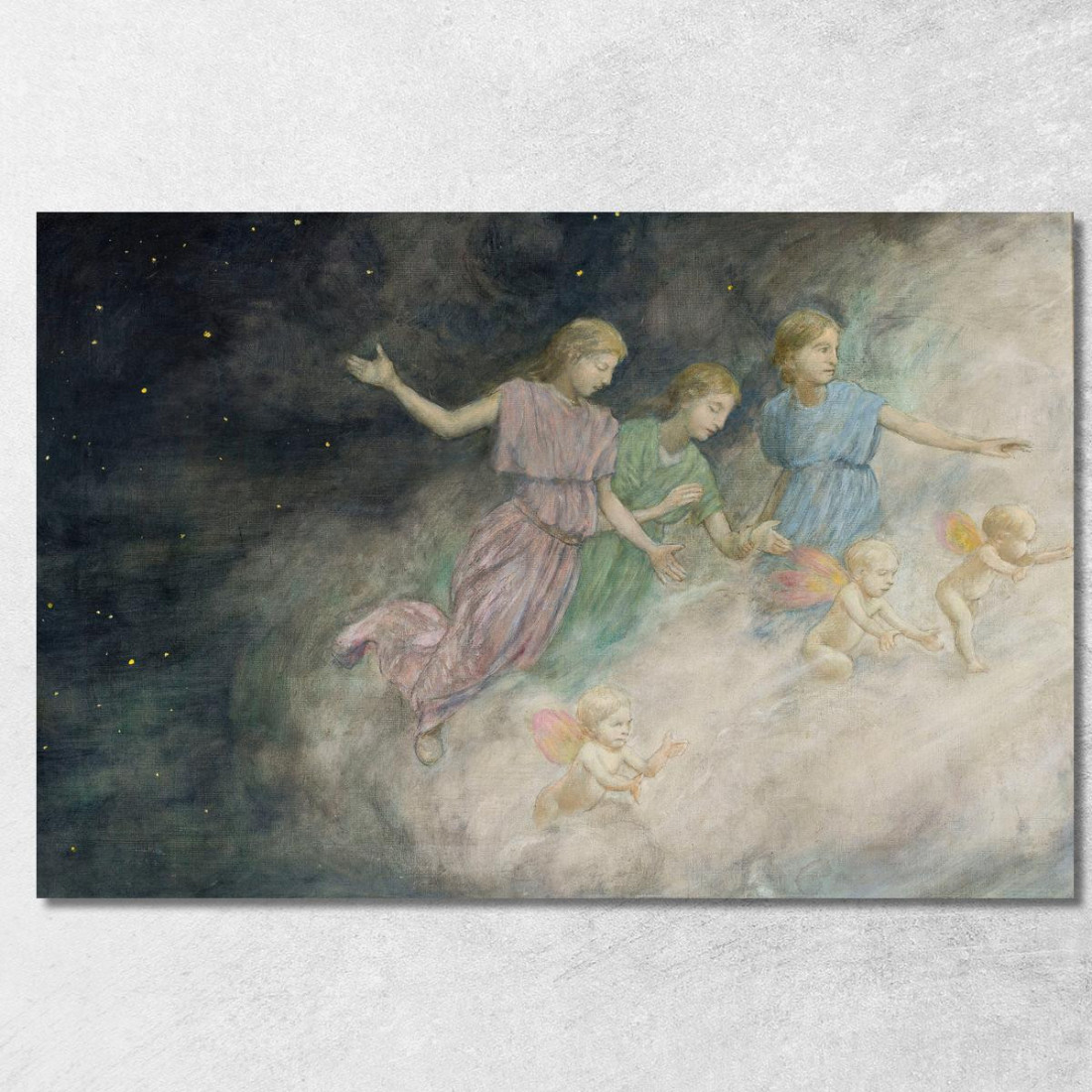 Angeli – Annunciazione Hans Thoma hth8 quadro stampato su tela Angeli – Annunciazione Hans Thoma hth8 quadro stampato su tela