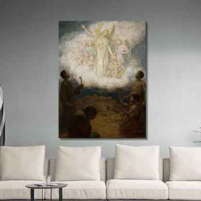 Annunciazione Ai Pastori Hans Thoma hth9 quadro stampato su tela