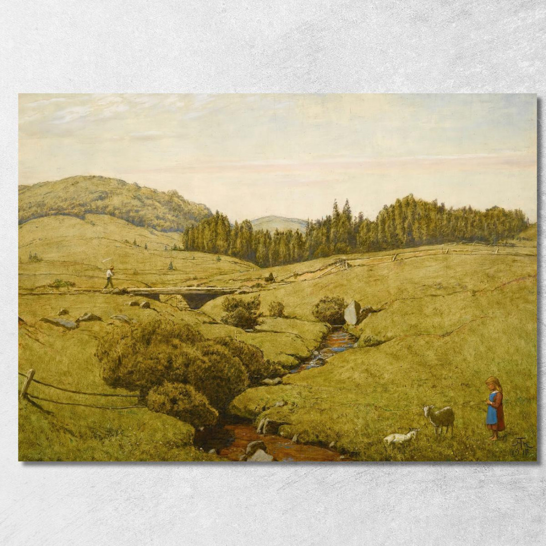 Paesaggio Della Foresta Nera Hans Thoma hth16 quadro stampato su tela Paesaggio Della Foresta Nera Hans Thoma hth16 quadro stampato su tela