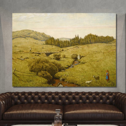 Paesaggio Della Foresta Nera Hans Thoma hth16 quadro stampato su tela