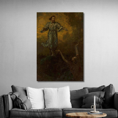 Cristo E San Pietro Hans Thoma hth20 quadro stampato su tela