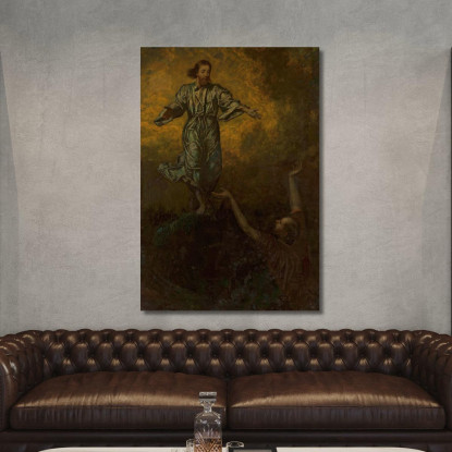 Cristo E San Pietro Hans Thoma hth20 quadro stampato su tela