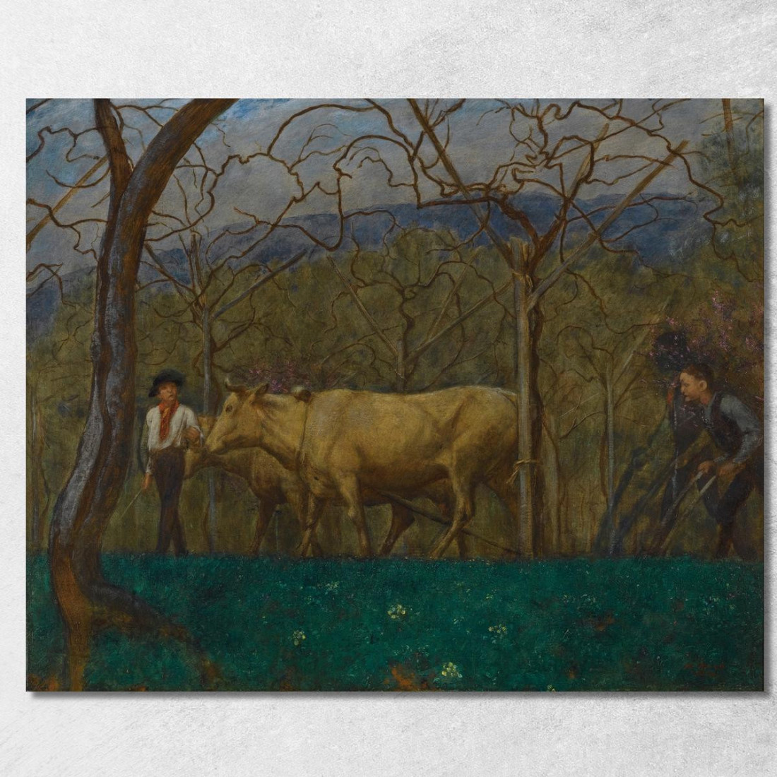 Crepuscolo Sul Lago Di Garda Hans Thoma hth31 quadro stampato su tela Crepuscolo Sul Lago Di Garda Hans Thoma hth31 quadro stampato su tela