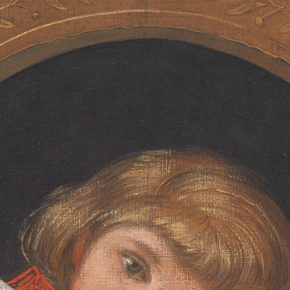 Ella Alla Finestra Semicircolare Hans Thoma hth33 quadro stampato su tela