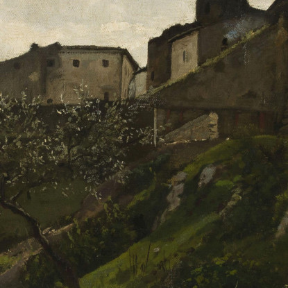Frammento Di Mura Difensive Hans Thoma hth39 quadro stampato su tela