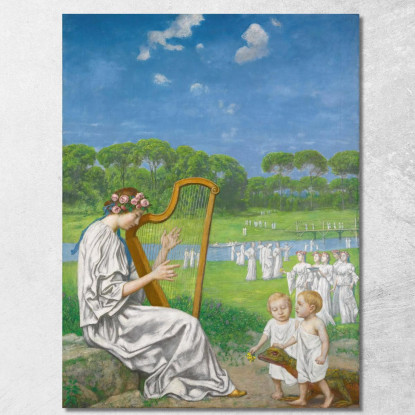 Melodia Di Primavera Hans Thoma hth40 quadro stampato su tela