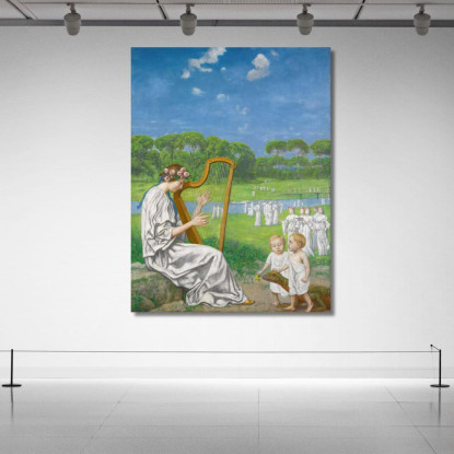 Melodia Di Primavera Hans Thoma hth40 quadro stampato su tela