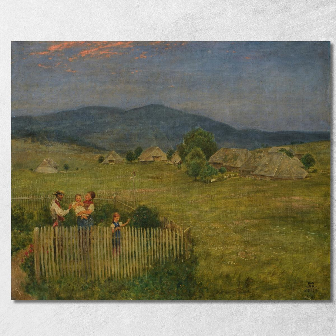 Piccolo Giardino Nella Foresta Nera Hans Thoma hth49 quadro stampato su tela Piccolo Giardino Nella Foresta Nera Hans Thoma hth49 quadro stampato su tela