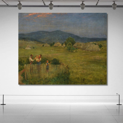 Piccolo Giardino Nella Foresta Nera Hans Thoma hth49 quadro stampato su tela