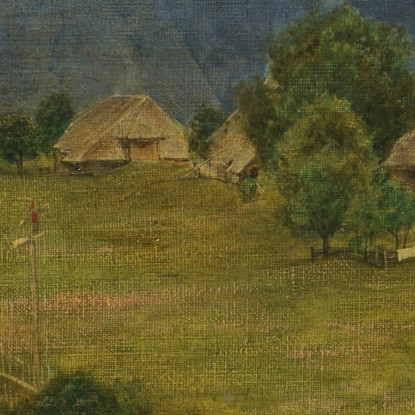 Piccolo Giardino Nella Foresta Nera Hans Thoma hth49 quadro stampato su tela