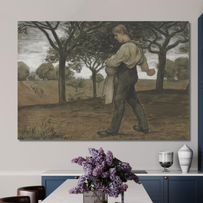 Seminatore Hans Thoma hth69 quadro stampato su tela