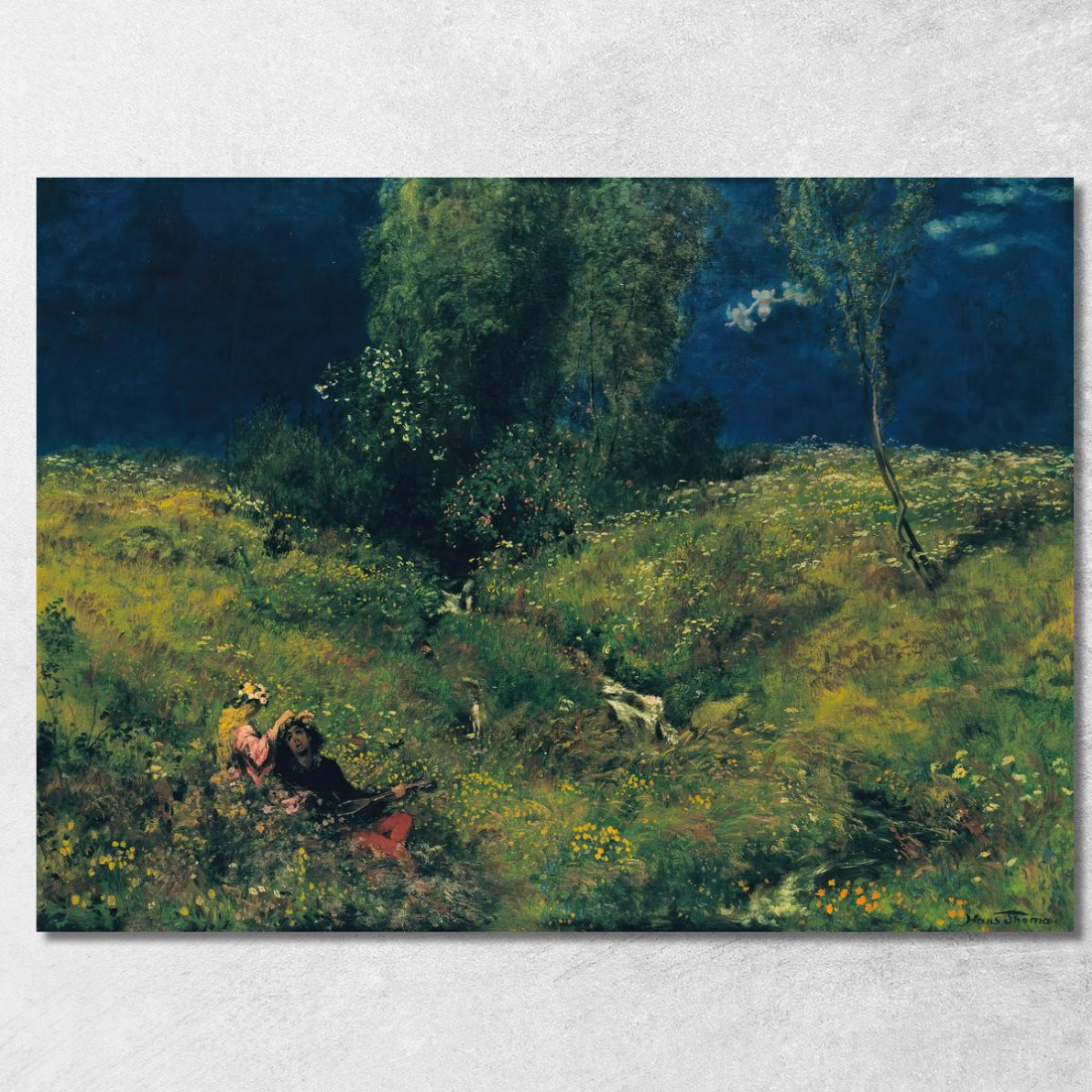 Estate Hans Thoma hth72 quadro stampato su tela Estate Hans Thoma hth72 quadro stampato su tela