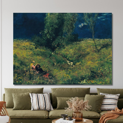 Estate Hans Thoma hth72 quadro stampato su tela