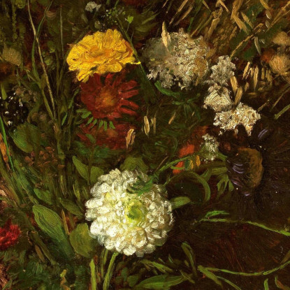 Vaso Con Fiori Hans Thoma hth86 quadro stampato su tela