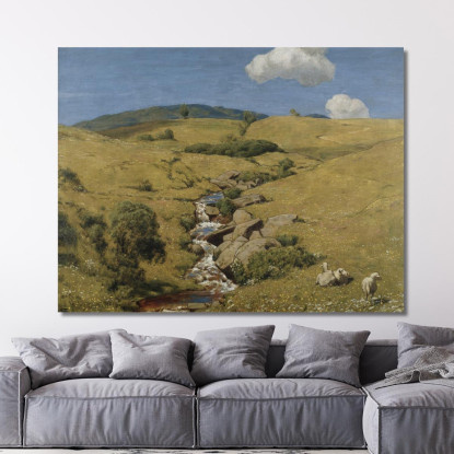 Veduta Dalla Foresta Nera Hans Thoma hth87 quadro stampato su tela