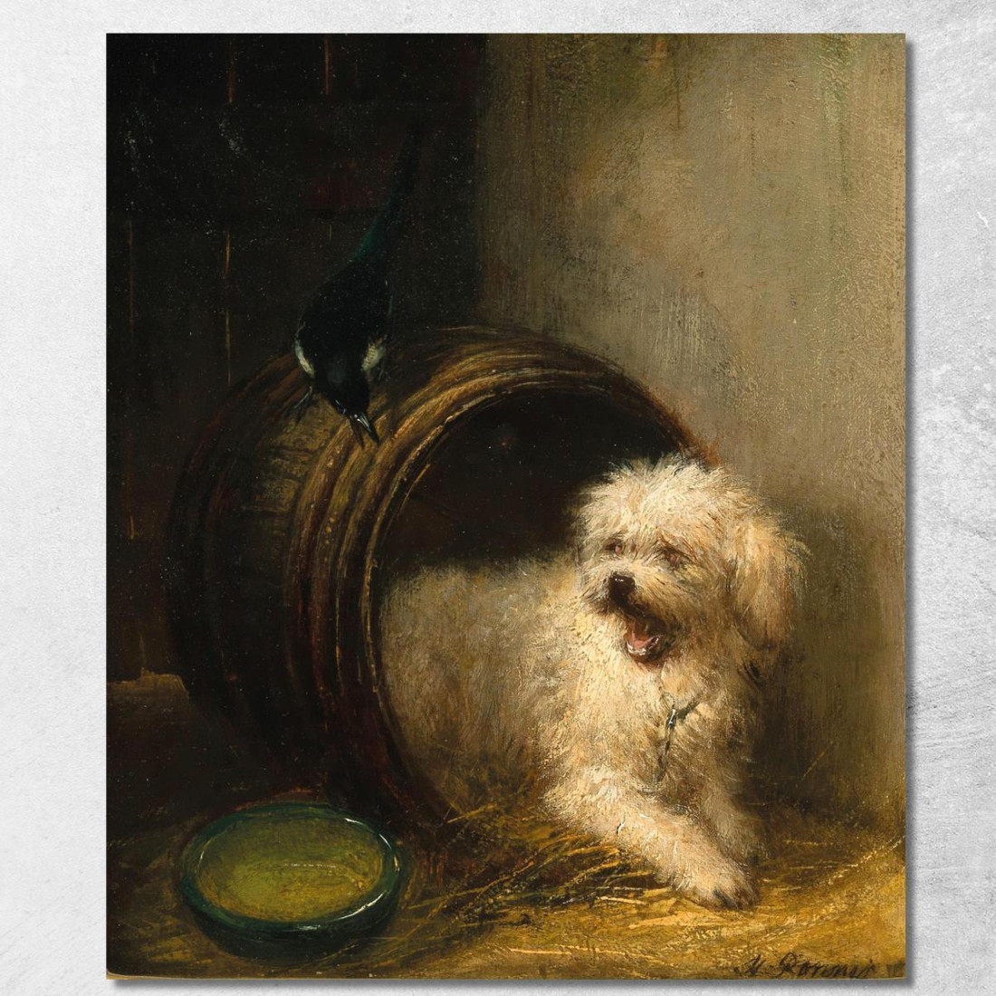 Un Cucciolo In Una Botte Henriëtte Ronner-Knip hrk3 quadro stampato su tela Un Cucciolo In Una Botte Henriëtte Ronner-Knip hrk3 quadro stampato su tela