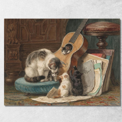I Musicisti Henriëtte Ronner-Knip hrk22 quadro stampato su tela