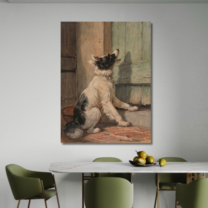 In Attesa Henriëtte Ronner-Knip hrk32 quadro stampato su tela