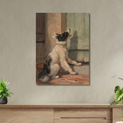In Attesa Henriëtte Ronner-Knip hrk32 quadro stampato su tela