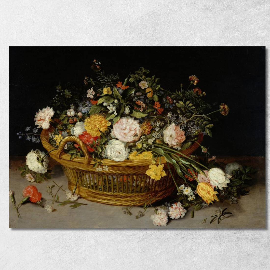 Un Cesto Di Fiori Jan Brueghel the Younger jby2 quadro stampato su tela Un Cesto Di Fiori Jan Brueghel the Younger jby2 quadro stampato su tela