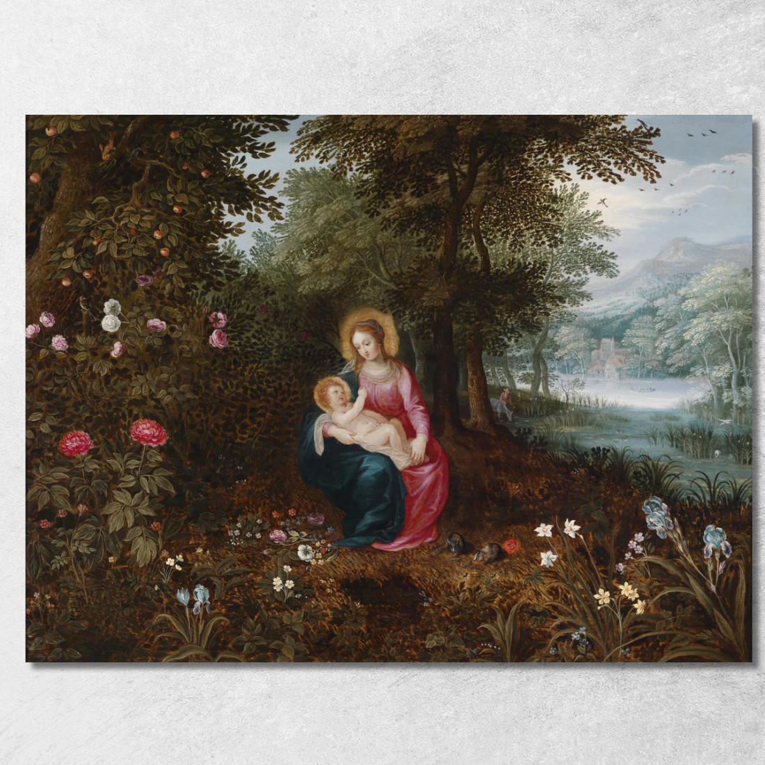 Il Riposo Durante La Fuga Jan Brueghel the Younger jby20 quadro stampato su tela Il Riposo Durante La Fuga Jan Brueghel the Younger jby20 quadro stampato su tela