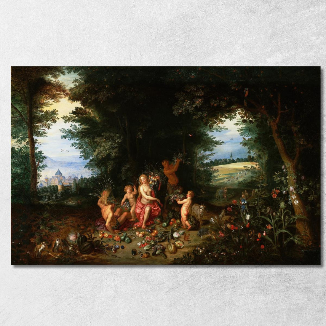 Paesaggio Con Cerere (Allegoria Della Terra) Jan Brueghel the Younger jby24 quadro stampato su tela Paesaggio Con Cerere (Allegoria Della Terra) Jan Brueghel the Younger jby24 quadro stampato su tela