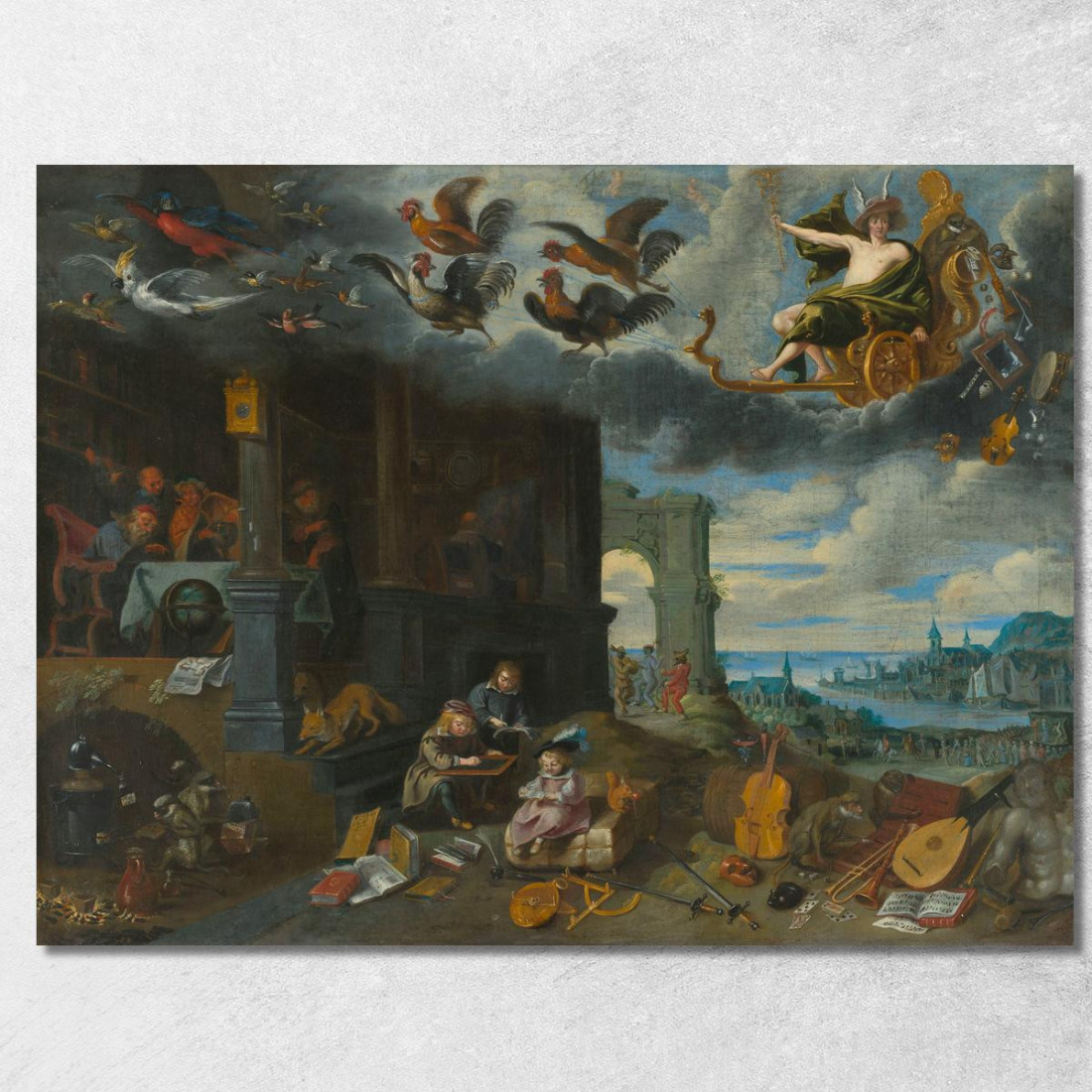 I Figli Del Pianeta Mercurio Jan Brueghel the Younger jby35 quadro stampato su tela