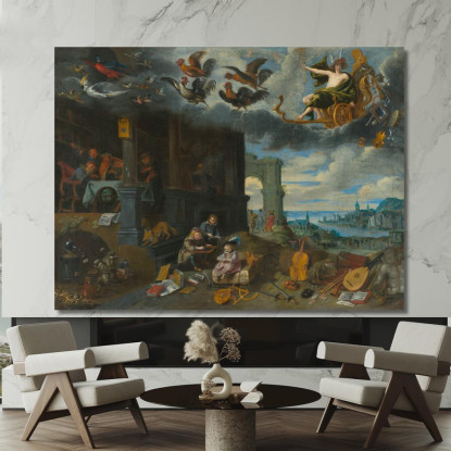 I Figli Del Pianeta Mercurio Jan Brueghel the Younger jby35 quadro stampato su tela