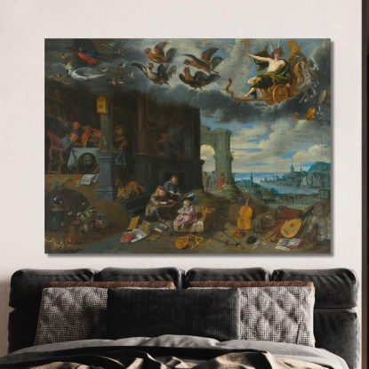 I Figli Del Pianeta Mercurio Jan Brueghel the Younger jby35 quadro stampato su tela