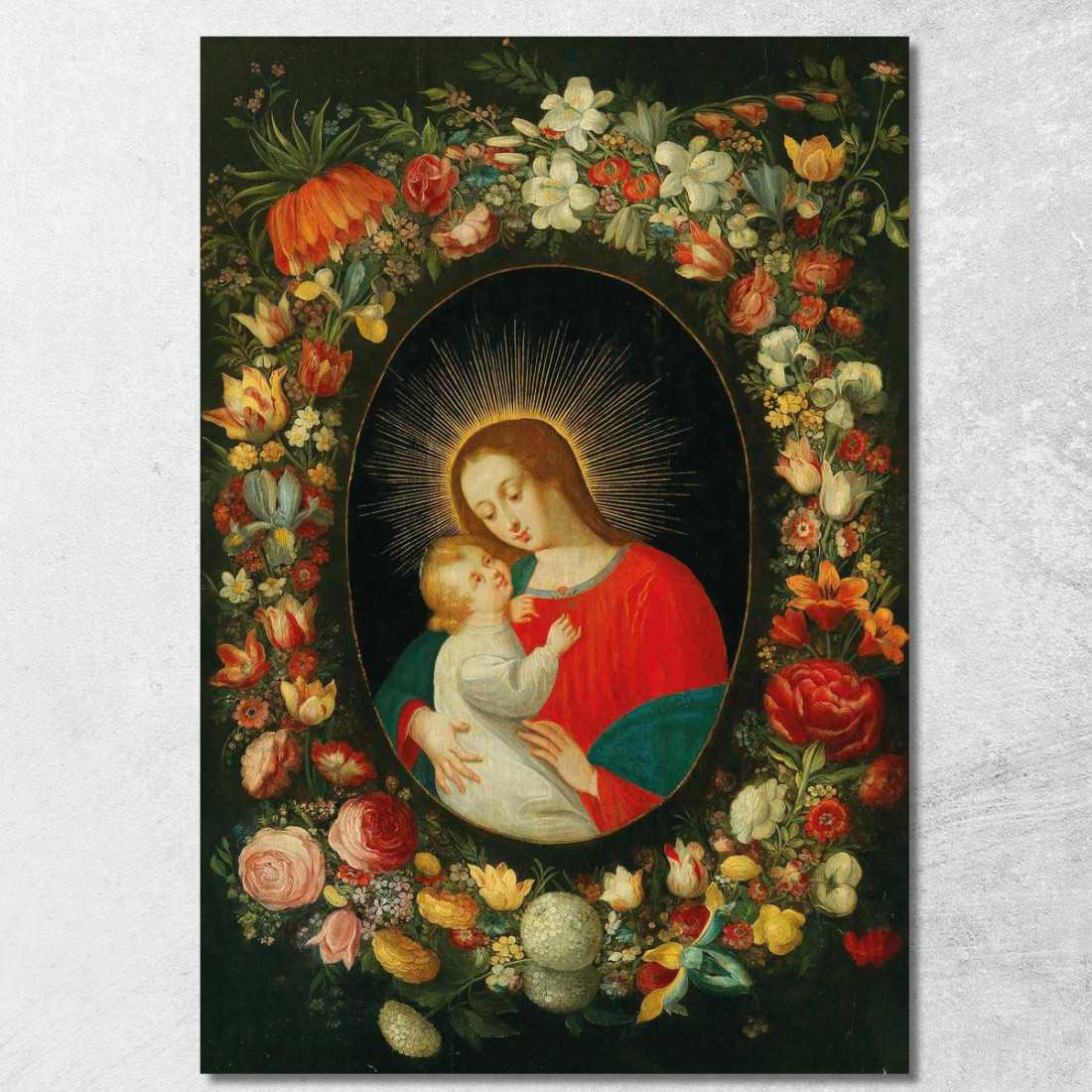 La Vergine Con Il Bambino In Un Cartiglio Circondato Da Una Ghirlanda Di Fiori Jan Brueghel the Younger jby41 quadro stampato s La Vergine Con Il Bambino In Un Cartiglio Circondato Da Una Ghirlanda Di Fiori Jan Brueghel the Younger jby41 quadro stampato s