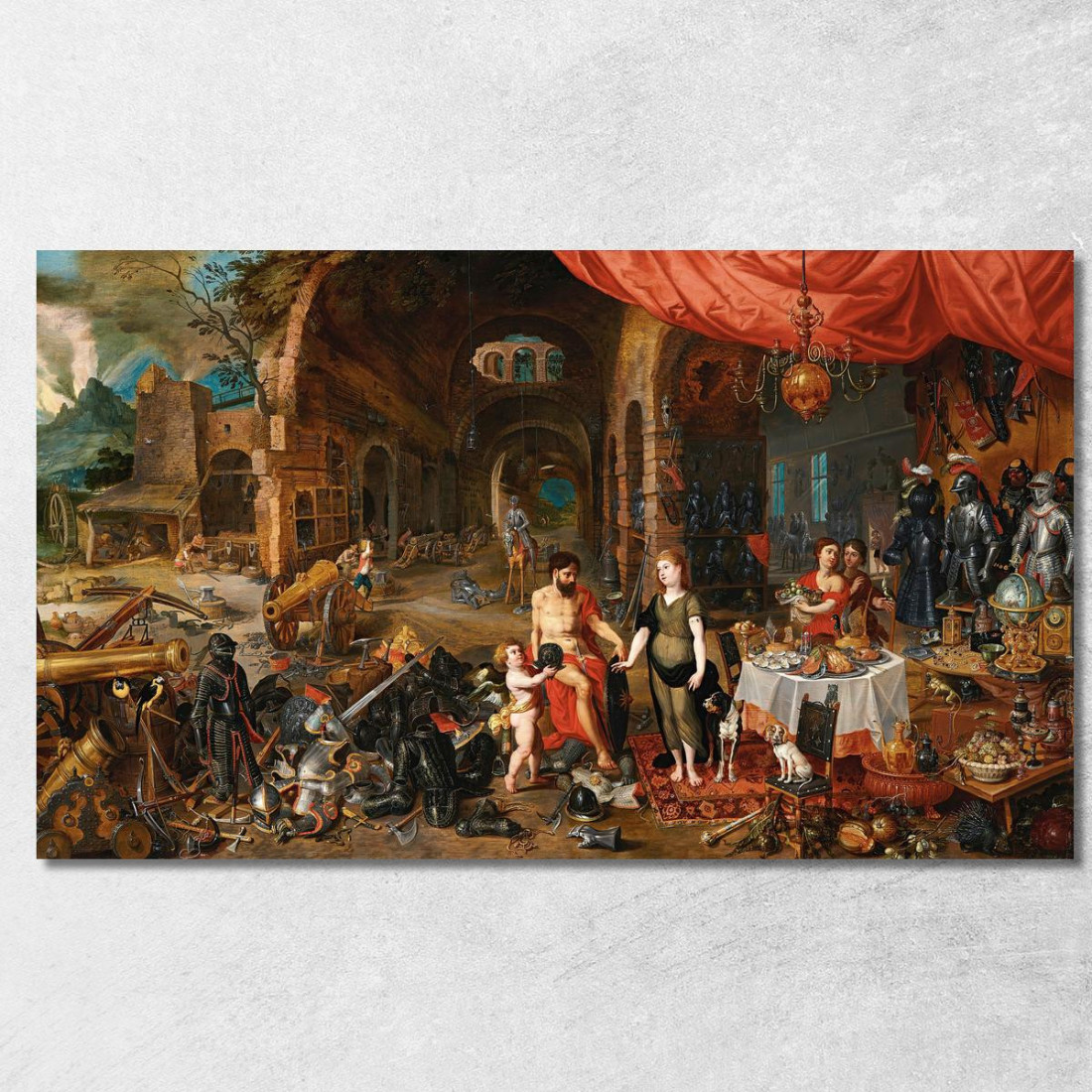 Venere Alla Fucina Di Vulcano Jan Brueghel the Younger jby44 quadro stampato su tela Venere Alla Fucina Di Vulcano Jan Brueghel the Younger jby44 quadro stampato su tela