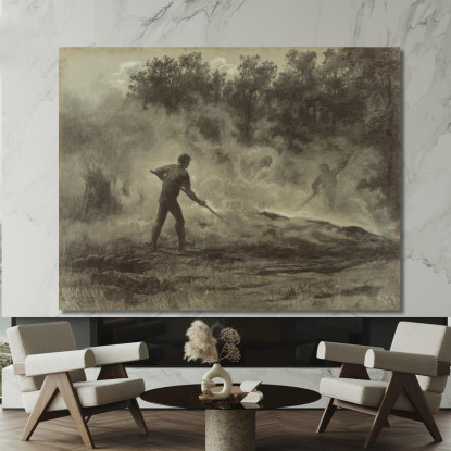 Carbonai Rosa Bonheur rbn11 quadro stampato su tela