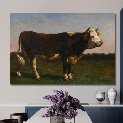 Il Re Della Mandria Rosa Bonheur rbn22 quadro stampato su tela