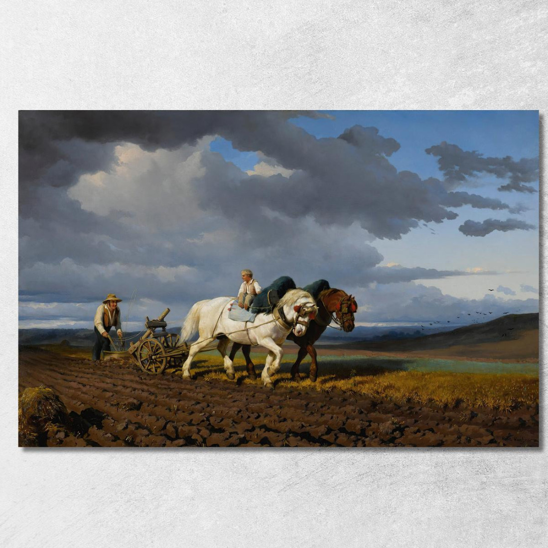 L'Aratura Rosa Bonheur rbn24 quadro stampato su tela L'Aratura Rosa Bonheur rbn24 quadro stampato su tela