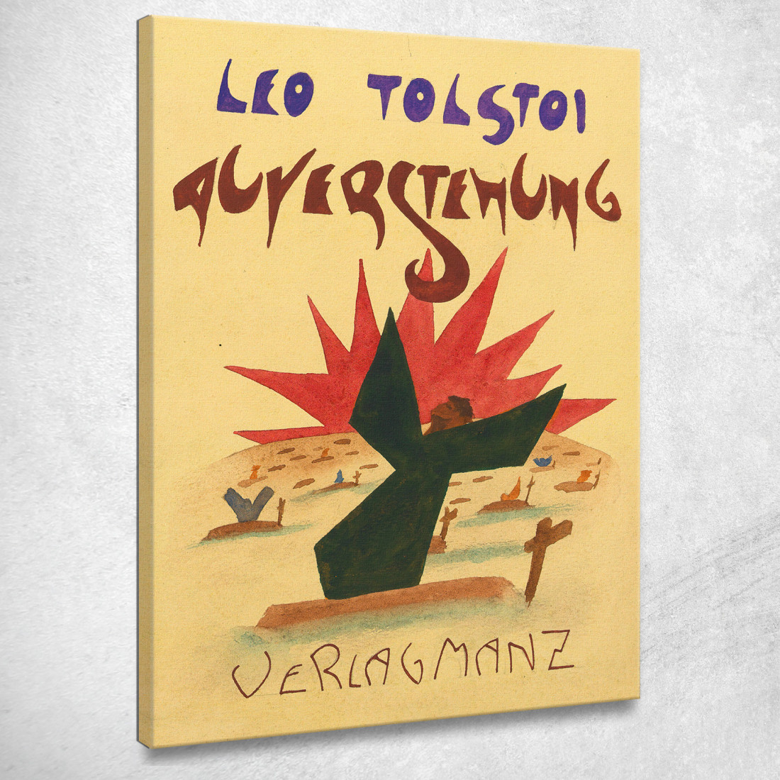 Lev Tolstoj Resurrezione Editore Manz Karl Wiener kwn317 quadro stampato su tela Lev Tolstoj Resurrezione Editore Manz Karl Wiener kwn317 quadro stampato su tela