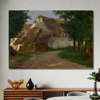La Fattoria All'Ingresso Del Bosco Rosa Bonheur rbn45 quadro stampato su tela