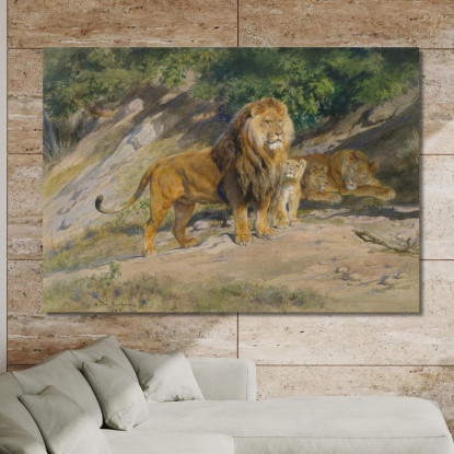 Il Re Osserva Rosa Bonheur rbn48 quadro stampato su tela