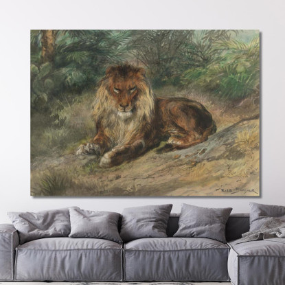 Il Vecchio Monarca Rosa Bonheur rbn50 quadro stampato su tela