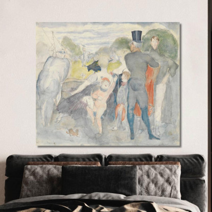 Stand I Con Autoritratto Zygmunt Waliszewski zwl6 quadro stampato su tela