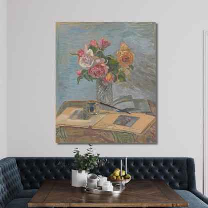 Bouquet Di Rose Zygmunt Waliszewski zwl7 quadro stampato su tela