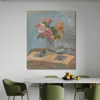 Bouquet Di Rose Zygmunt Waliszewski zwl7 quadro stampato su tela