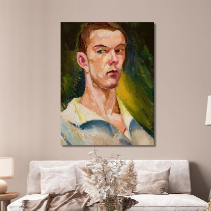 Autoritratto Cubista Zygmunt Waliszewski zwl10 quadro stampato su tela