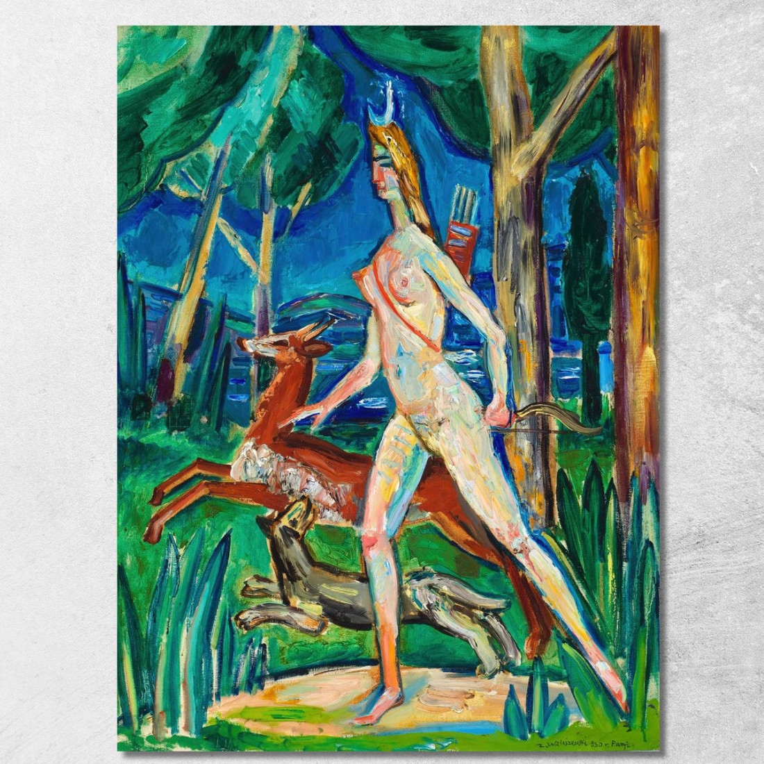 Diana Nella Foresta Zygmunt Waliszewski zwl12 quadro stampato su tela Diana Nella Foresta Zygmunt Waliszewski zwl12 quadro stampato su tela