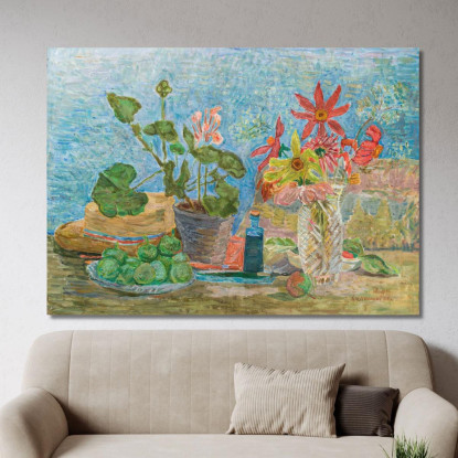 Fiori E Frutta Zygmunt Waliszewski zwl16 quadro stampato su tela