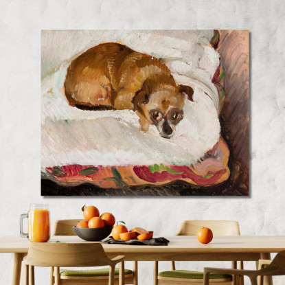 Cane Sdraiato 2 Zygmunt Waliszewski zwl27 quadro stampato su tela