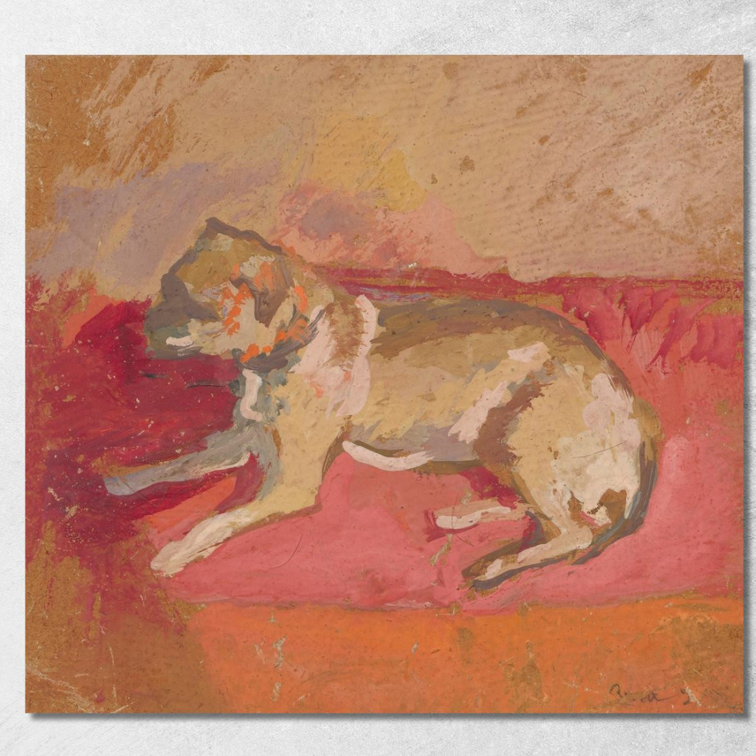 Cane Sdraiato Zygmunt Waliszewski zwl28 quadro stampato su tela Cane Sdraiato Zygmunt Waliszewski zwl28 quadro stampato su tela