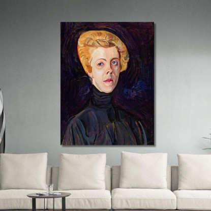 Ritratto Della Sig.Ra T. Zygmunt Waliszewski zwl34 quadro stampato su tela