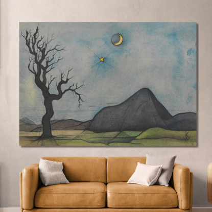 Luna E Venere Karl Wiener kwn341 quadro stampato su tela